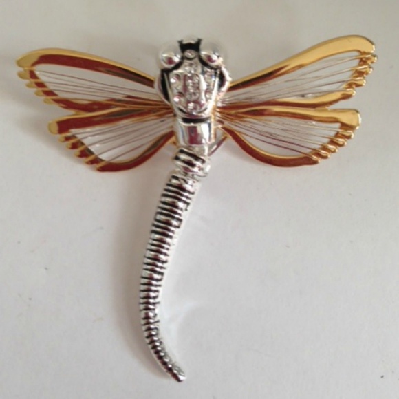 Jewelry - Dragonfly Pendant Pin Wire filagree New Last One